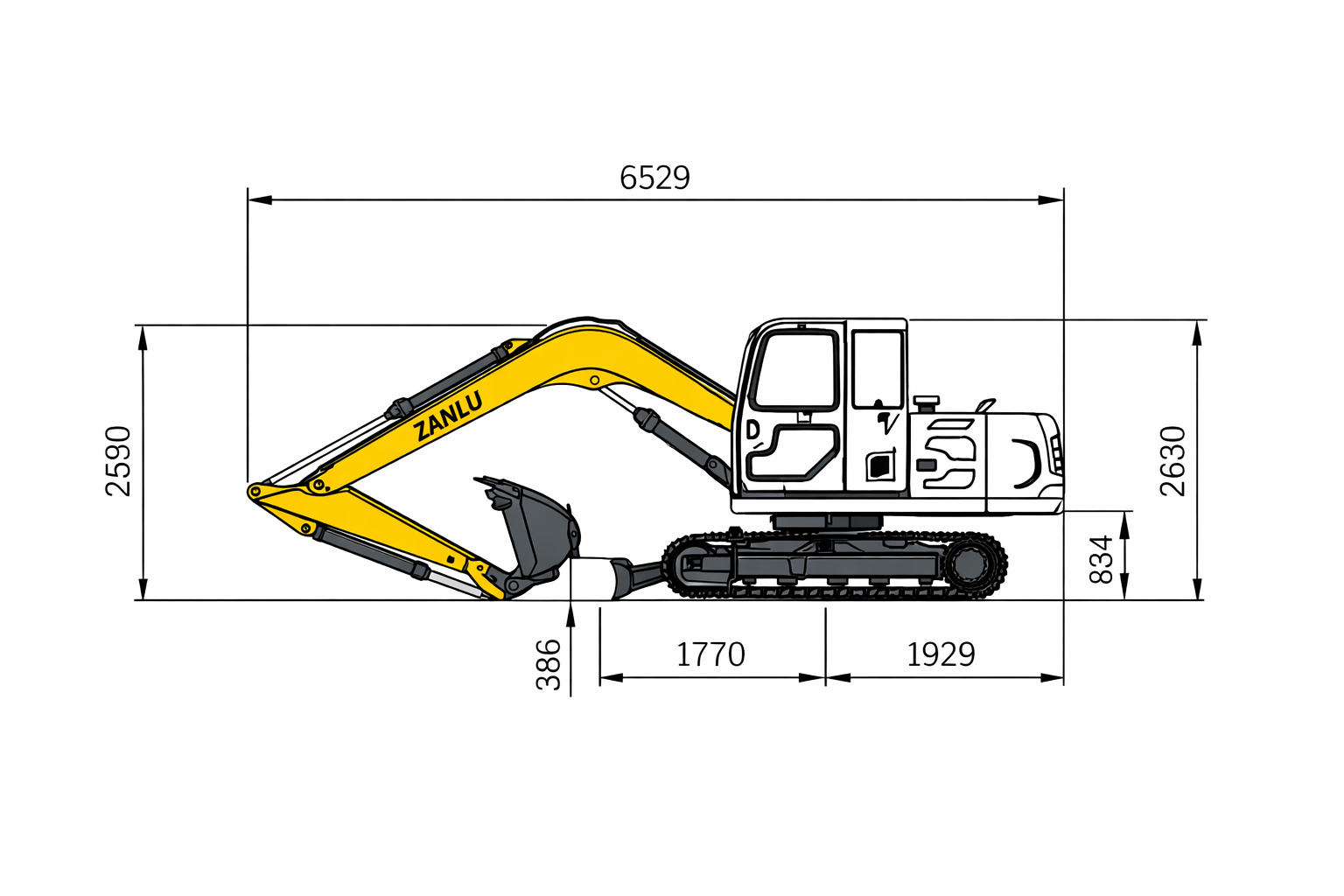 TITAN TUFF TE90 - 9 Ton Excavator - Image 4